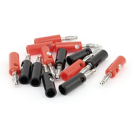 Audio Binding Post - 14Pcs Red Black 4mm Banana Male Audio Plug for Speaker Amplifier Binding Post