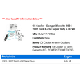 thumbnail image 2 of Cooler - Compatible with 2004 - 2007 Ford E-450 Super Duty 6.0L V8 2005 2006, 2 of 3