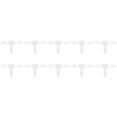 thumbnail image 2 of Filfeel 1/2 Barb Fitting,Tee Plastic Fitting,10Pcs 3 Way Plastic Fitting Pressure Temperature Resistant T Shaped Tee 1/2 Barb Fitting, 2 of 8