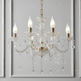 thumbnail image 1 of Lámpara Colgante Vintage Cristal Para Habitación De 6 Luces Xtellar blanco, 1 of 3
