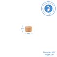 thumbnail image 2 of Wood Screw Covers 3/8 inch Oak Round-Head Screw Hole Plugs - Pack of 25 by Woodpeckers, 2 of 7