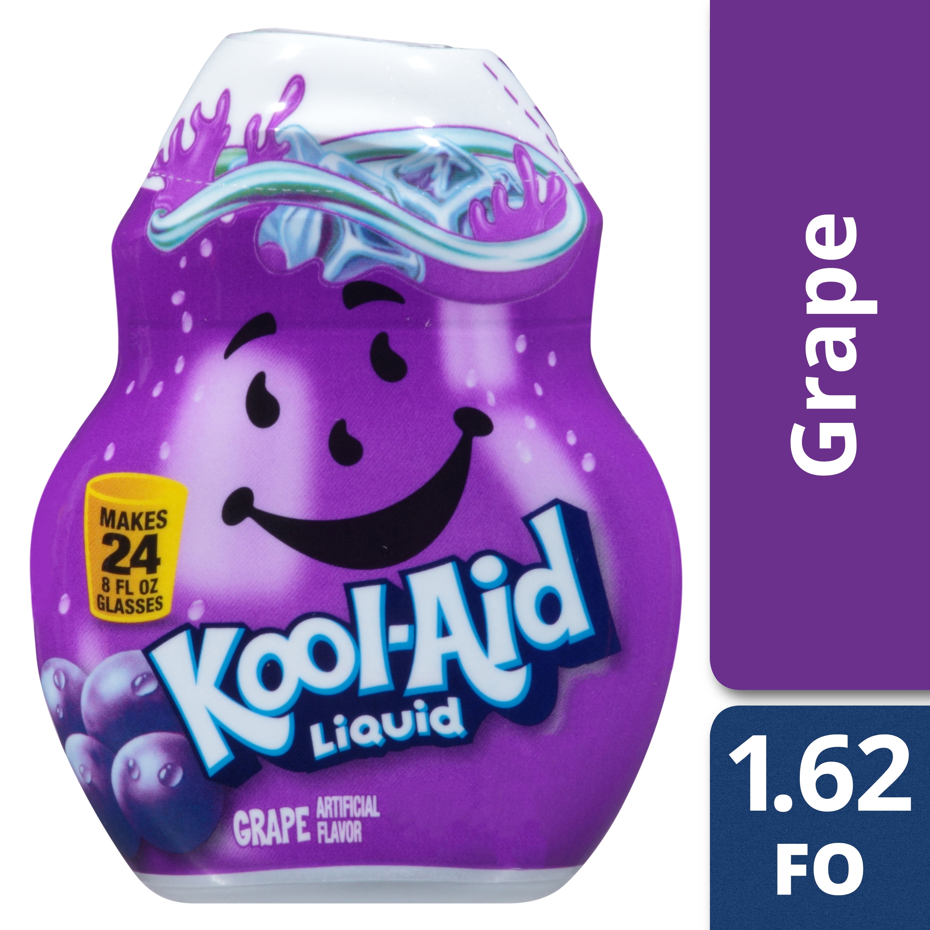 Kool Aid Grape Liquid Drink Mix Caffeine Free 1 62 Fl Oz Bottle