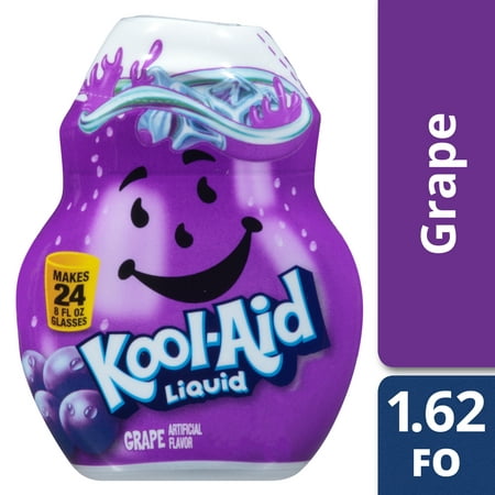 (12 Pack) Kool-Aid Grape Liquid Drink Mix, 1.62 fl oz (Best Way To Make Kool Aid)