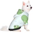 thumbnail image 2 of Fotbe Kawaii Frogs Sudadera con Estampado para Perros Pequeños – Suéter con Capucha para Mascotas, Tela Suave de Forro Polar con Bolsillo-X-Large, 2 of 7