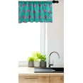 thumbnail image 3 of Ambesonne Valentines Valance Pack of 2, Celebration Romance, 54"X12", Red Fuchsia Teal, 3 of 3