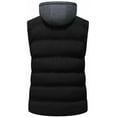 thumbnail image 5 of KVE Men's Warm Winter Hooded Vest Padded Puffer Vest Black, Large, 5 of 9