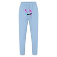 thumbnail image 3 of Zszcpp High Waisted Pants Mens Cartoon Print Leisure Brief Cropped Long Loose Basic Style Trousers Casual Trouser, 3 of 5