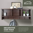 thumbnail image 3 of OS Home and Office Decorative Coat Rack and Storage Accent Rack in Espresso, 3 of 7