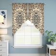 thumbnail image 6 of Swag Valance Curtains for Windows, Boho Southwestern Light Filtering Kitchen Curtains with Rod Pocket, Vintage Retro Geometric Ethnic Window Treatment Valances for Living Room, 36x36 - 2 PCS, 6 of 9