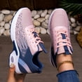 thumbnail image 2 of Rokment Women's Running Cross Training Shoes Breathable Mesh Comfortable Air Cushion Hiking Jogging Fitness Trainners Casual Walking Tennis Fashion Sneakers Pink Size 8, 2 of 6