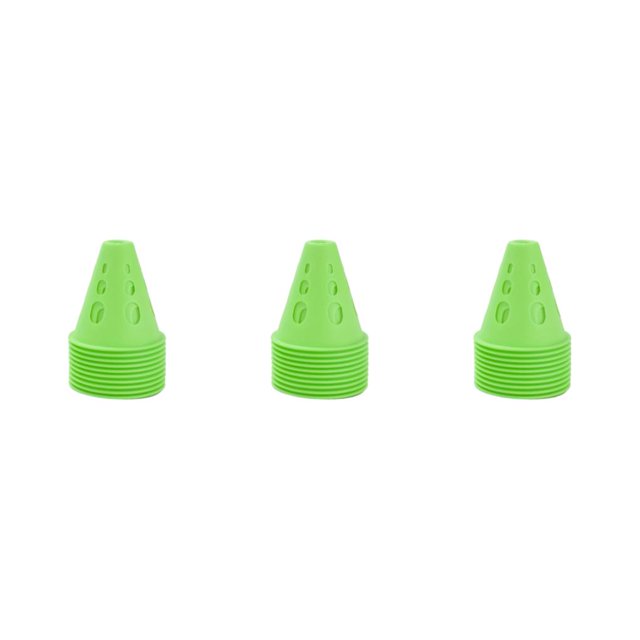 Wweixi 10pcs Plastic Roller Skating Pile Bright-Colored Windproof For Quick Set Up And Easy Storage green 3Set
