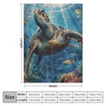 thumbnail image 4 of Orinice Turtle Fish Ocean Warm Lightweight Blanket Soft Fleece Blankets for All Seasons - Decorative Throw Blanket for Living Rooms, Sofa, Office - Multiple Sizes Available 40x50in, 4 of 6