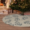 thumbnail image 6 of Sikiie Sketch Squirrels Linen 30-48 inches {designName} Print Christmas Tree Skirt Snowman Xmas Tree Skirt with Edge Christmas Decorations for Holiday Party-36", 6 of 7