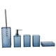 thumbnail image 4 of Juego de 5 accesorios de baño, portacepillos de dientes, decoración, baño práctico Azul oscuro, 4 of 9