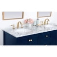 thumbnail image 4 of Elegant Decor Metropolis 60" Solid Wood and Metal Single Bathroom Vanity in Blue, 4 of 8