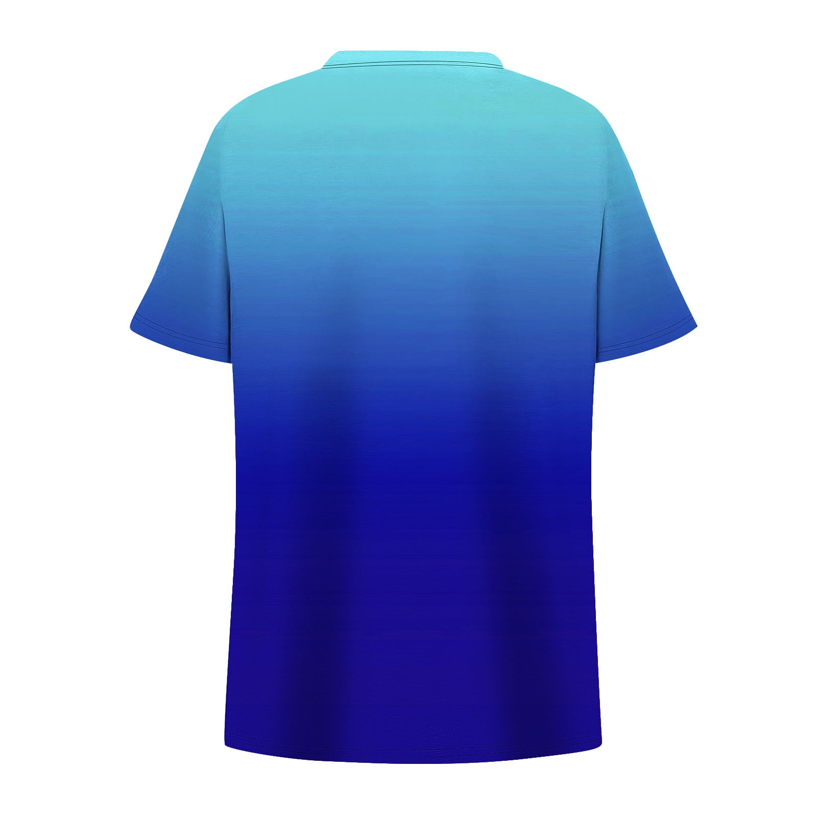 JGGSPWM Women's Plus Size Short Sleeve Criss Cross Neck Summer Trendy Dressy Casual Tunic Tops Tees Blouses Blue 2XL