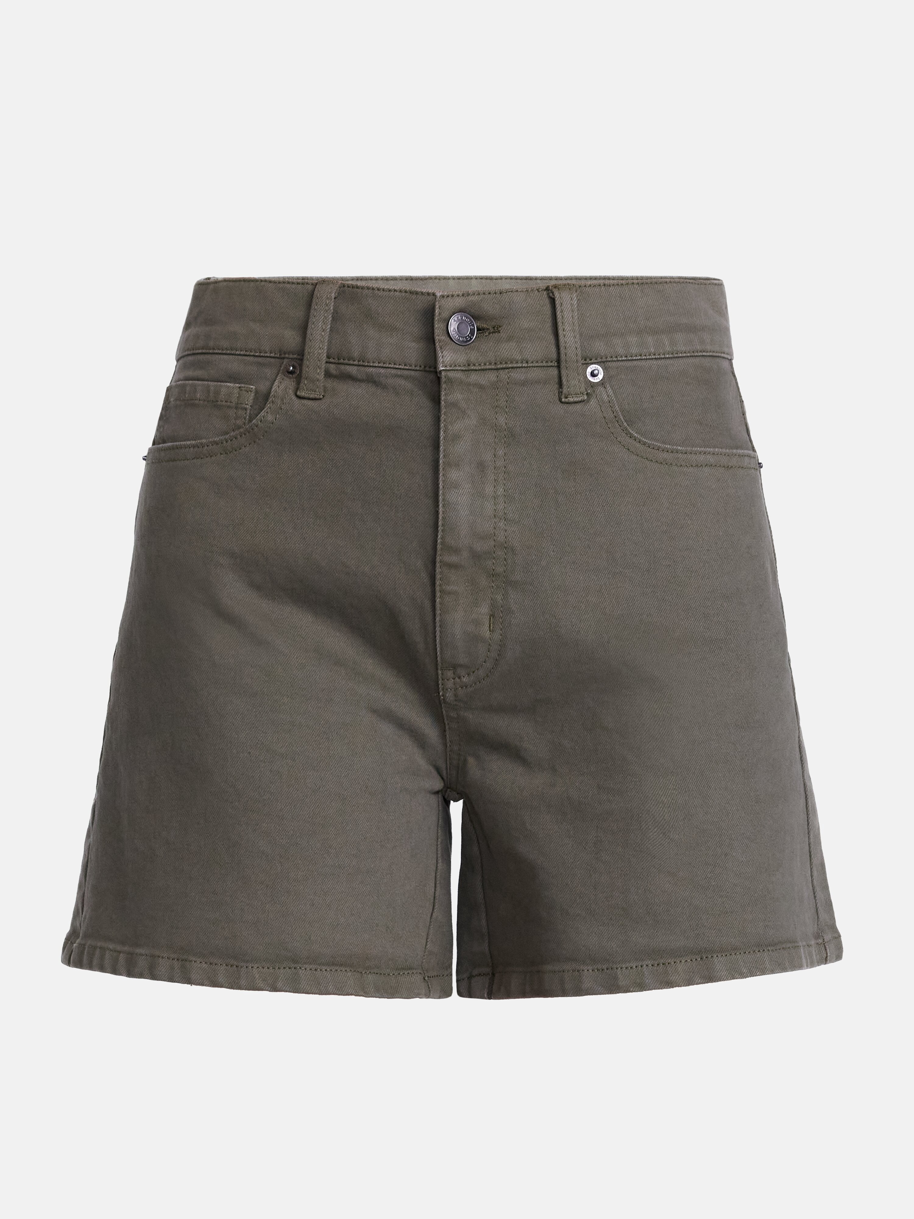 Scenario Women's High Rise A-Line Denim Shorts, 5" Inseam, Sizes 0-20