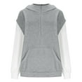 thumbnail image 2 of Hoodies for Men Oversized Splicing Pullover Hooded Sweatshirts Top Men's Casual Solid Color Mock Neck Loose Fits Comfy Workout Sport Long Sleeve Hoodie Fall Winter Clothes, 2 of 7