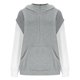 thumbnail image 4 of RKSTN Hoodies for Men Oversized Splicing Fake Two Pieces Pullover Hooded Sweatshirts Top Men's Casual Solid Color Mock Neck Loose Fits Comfy Workout Sport Long Sleeve Hoodie Fall Winter Clothes, 4 of 8