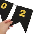 thumbnail image 2 of DRAFIDEEP Graduation Banner Black Felt Cloth Festive Atmosphere Square Triangle Simple Structure 18.0X13.0X0.2In 1Pack, 2 of 6