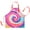 Tie Dye, variant on Nidoul Kids Apron Adjustable Dinosaur Kitchen Chef Apron with Big Pocket Girls Boys Bib Apron for Cooking Baking Painting