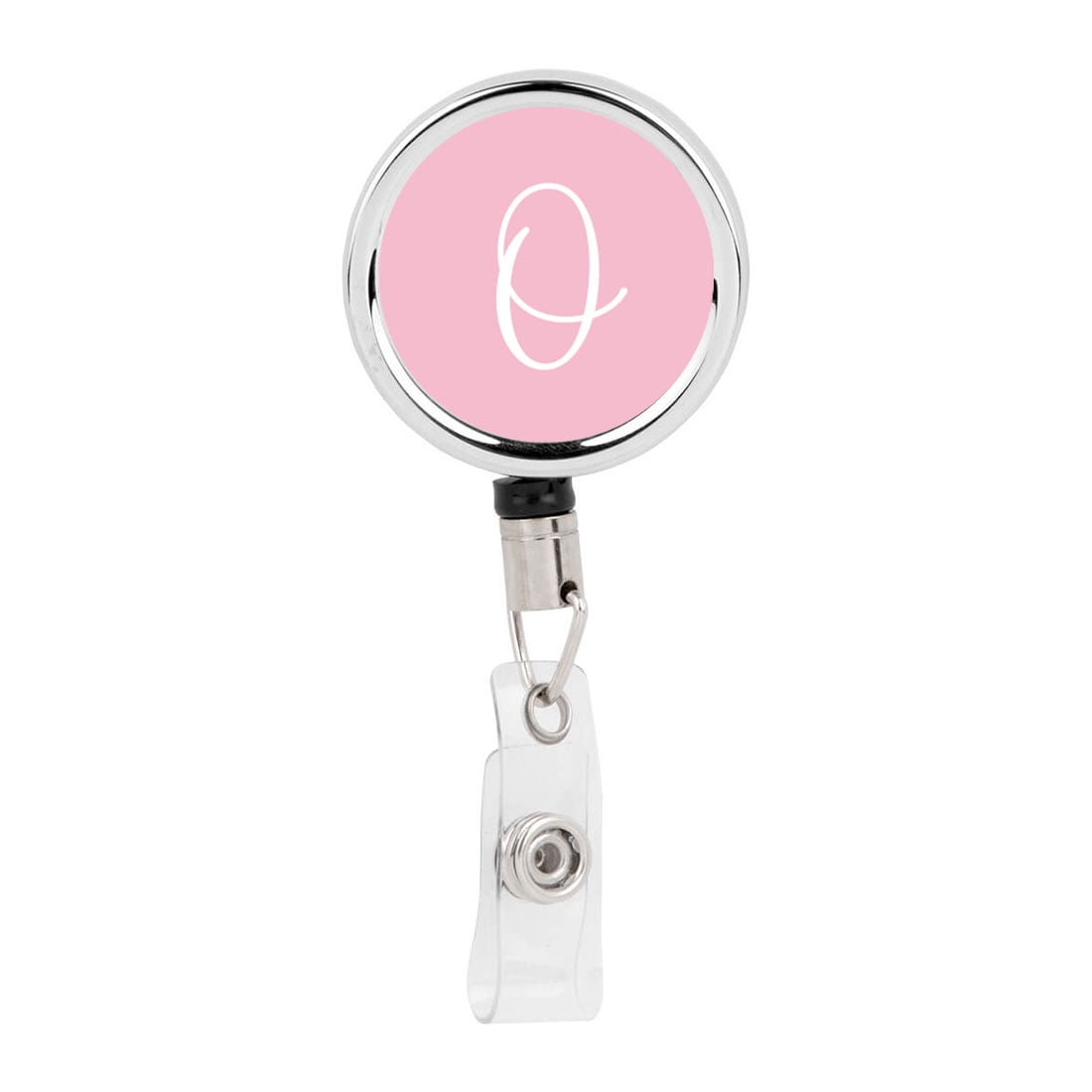 Custom Nurse Thank You Gift Personalized MONOGRAM Retractable BADGE Reel Teacher Badge Monogram Initial K Swivel Clip ID Badge Holder Personalized Initial K Graduation Gift
