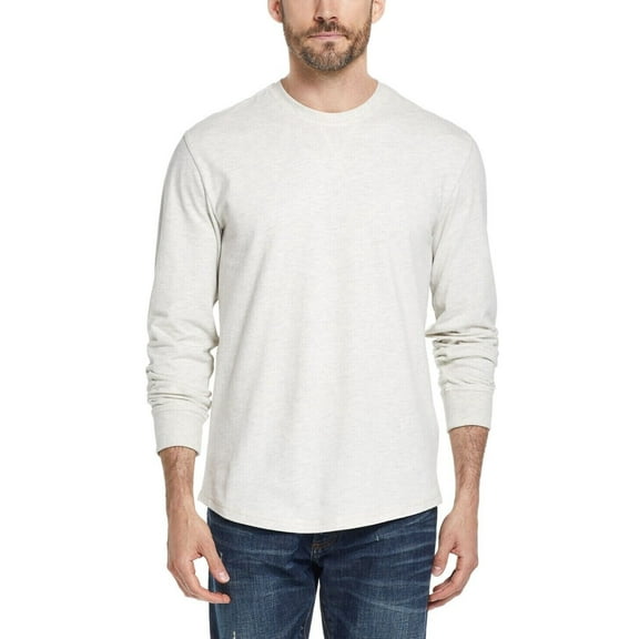 WEATHERPROOF VINTAGE Brushed Jersey Crew Neck T-shirt Heather Gray Size S $44