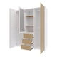 thumbnail image 4 of ARMARIO COVALT 160CM beige, 4 of 14