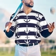 thumbnail image 6 of Balery Anchors Baseball Jersey for Men Casual Button Down Shirts Short Sleeve Active Team Sports Uniform-4X-Large, 6 of 9