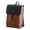 Brown#728, variant on Vintage PU Leather Backpack for Men Women, Retro British Style School Bag with 15.6 Inch Laptop Compartment, Large Capacity Waterproof Travel Daypack with Flap & Buckle Closure, Brown/Black