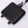 thumbnail image 4 of 1pc Double-Sided Non-Stick Sandwich Maker, Aluminum Square Griddle for Steak, Waffles, and Baking- No Power Supply Needed, 4 of 7