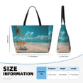 thumbnail image 4 of Fotbe Shopping Cart On Tropical Beach Bolsa de Viaje para Playa - Resistente al Agua, Bolsa Tote de Gran Capacidad y Ligera con 7 Bolsillos para Mujeres y Hombres, 4 of 7