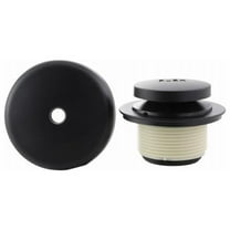 Danco 11081 Touch-Toe Tub Drain Trim Kit with Overflow, Matte Black - Quantity 3