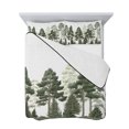 thumbnail image 7 of Green Forests Tree Queen Size Down Alternative Comforter, Lightweight Comforter Quilt Bedding Set with Pillow Shams Pine Maple Trees Nature Pure Color All Seasons Bed Comforter Duvet Insert 90"x96", 7 of 7