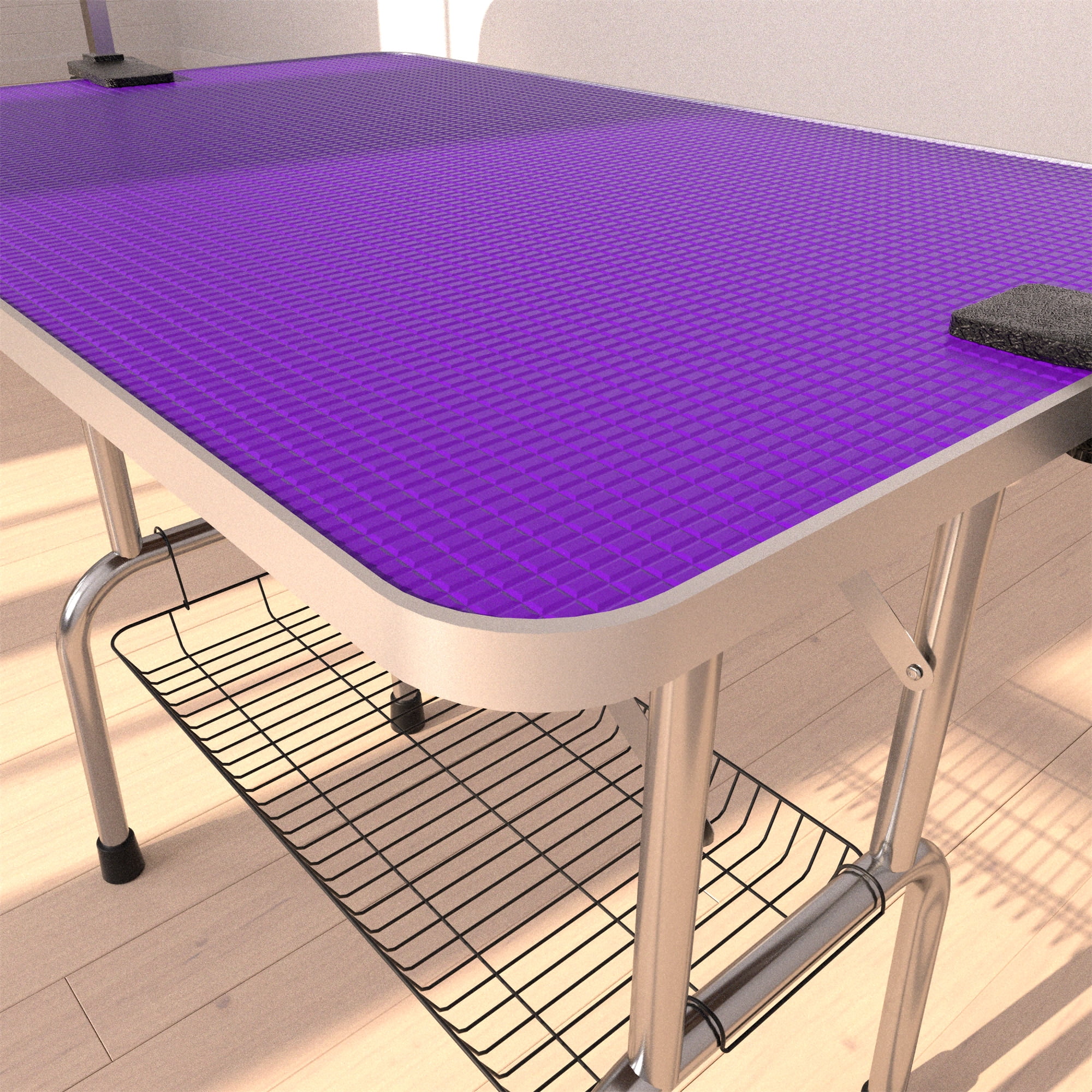 Miniyam 42" Folding Dog Pet Grooming Table, Weight Capacity: 300lbs, Purple