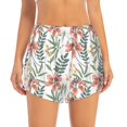 thumbnail image 4 of Lsque Lilies Flowers Printed Women's Running Shorts with Liner Pockets,Elastic Quick Dry Workout Athletic Gym Yoga Shorts,Womens High Waist Shorts-XX-Large, 4 of 9