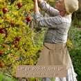 thumbnail image 1 of Liquidation & Promo, Sac de Cueillette en Toile, Sac de Cueillette Portable, Rangement de Légumes Lavable, Design à Ceinture Réglable, pour Récolte en Plein Air, Utilisation en Jardin, Tissu Durable, Sac de Marché Fermier Akmoler, 1 of 9