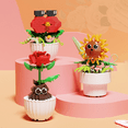 thumbnail image 5 of GZBrick Party Favors Flower Building Set Flower for Kids 6+ Not Compatible with Lego 298Pcs, 5 of 8