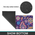thumbnail image 6 of Purple Paisley and Floral Pattern Kitchen Rugs Sets Of 2,Anti Fatigue Kitchen Mat Rugs Non Slip Washable,Decorative Kitchen Floor Mats for Kitchen,Sink,Laundry,17"x30"+17"x47", 6 of 7