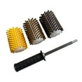 thumbnail image 2 of DYNWAVECA Ski Brush Kit Maintenance Easy to Handle Efficient Practical Portable Snowboard ing Brush Set with Axle Handle 10cm, 2 of 10