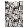 thumbnail image 3 of Ambesonne Abstract Tablecloth Rectangular Table Cover, Grunge Letters Pattern, 60"x84", Charcoal Grey White, 3 of 4