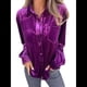 thumbnail image 2 of Camisetas Casuales de Larga con Botones de Terciopelo de Invierno para Mujer M, 2 of 8