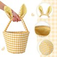 thumbnail image 4 of Kbndieu Easter Decorations Saving Home Textile Storage Storage Containers with Lids Easter Basket Easter Bunny Basket Cute Bag with Foldable Ears Tote Bags for Easter, 4 of 6