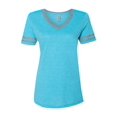 thumbnail image 2 of JERZEES Women�'s Varsity Triblend V-Neck T-Shirt, 2 of 3