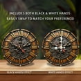 thumbnail image 2 of Vintage Decorative Wall Clock with Roman Numerals And Intricate Design 10-Inch Silent Wooden Wall Clock, Battery Operated (AA Batteries Not Included), Artistic Home Decor, 2 of 7