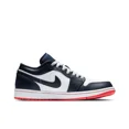thumbnail image 4 of NIKE Air Jordan 1” Zapatillas de baloncesto retro de caña baja, antideslizantes, resistentes al desgaste, de cuero sintético, color gris humo claro, para hombre, 4 of 5