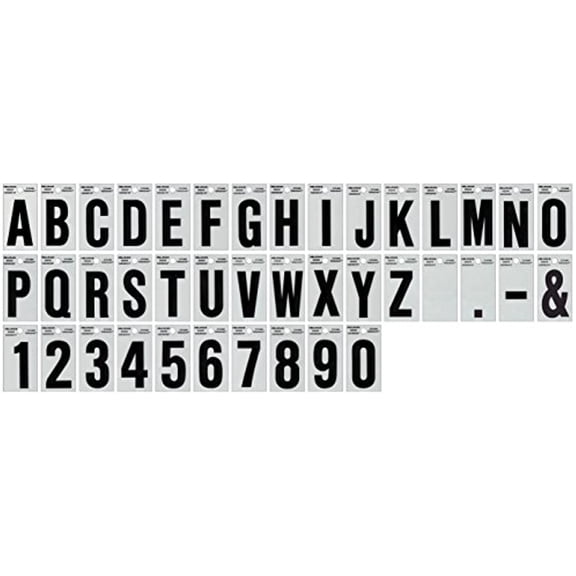 5028452 2"" BLK/SLV I ADHV 1PC Hillman 2 in. Reflective Black Mylar Self-Adhesive Letter I 1 pc