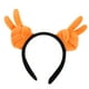 thumbnail image 1 of Bonita diadema de peluche con gestos de mano, bonita diadema decorativa, divertida diadema para el pelo para accesorios de fotos de fiestas navideñas, 1 of 7