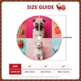 thumbnail image 2 of Daiia Colorful Dog Cat Collage Drawing Merry Christmas Tree Skirt , Xmas Large Lace-up Tree Skirt, Santa Snowflakes Rustic Home Decorations New Year Party Farmhouse Decor-30", 2 of 6