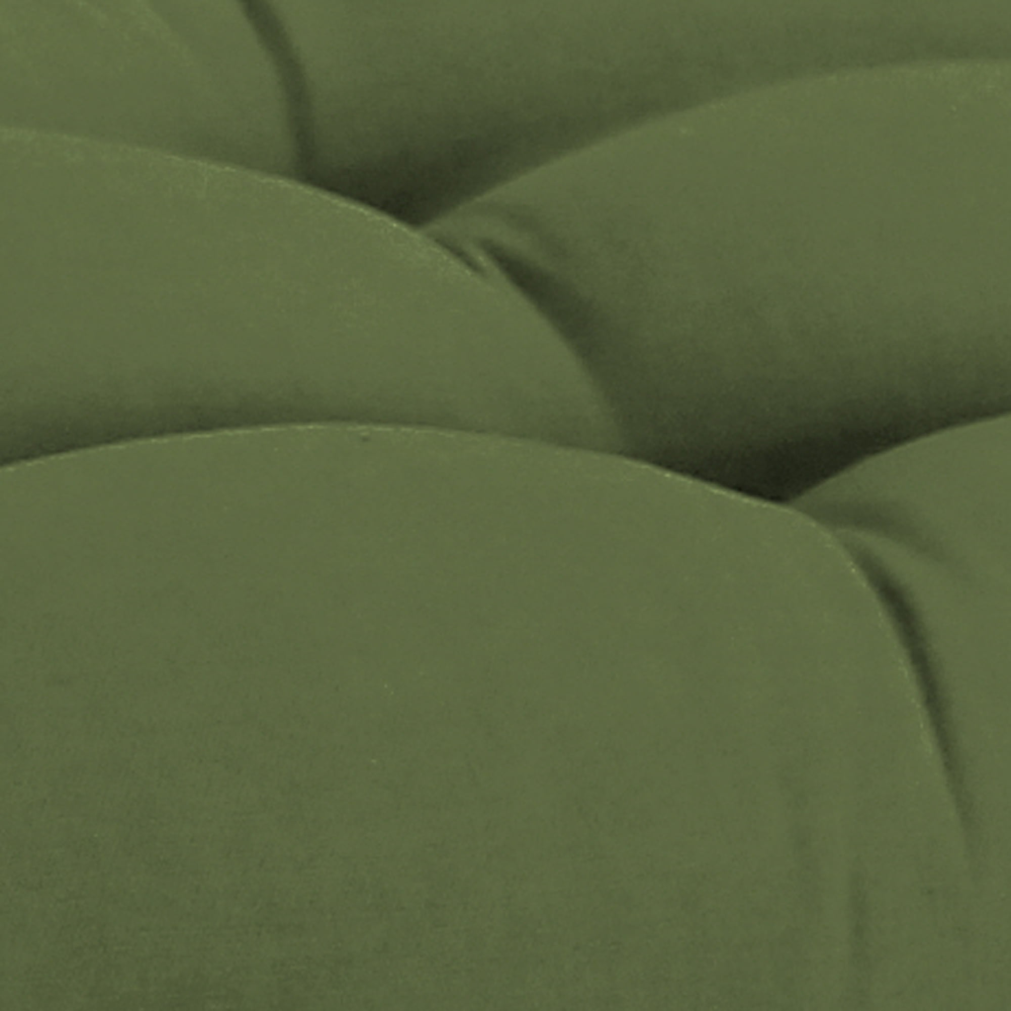 Jordan Manufacturing 44" x 18" Veranda Hunter Green Solid Rectangular Tufted Contoured Outdoor Wicker Settee Bench Cushion